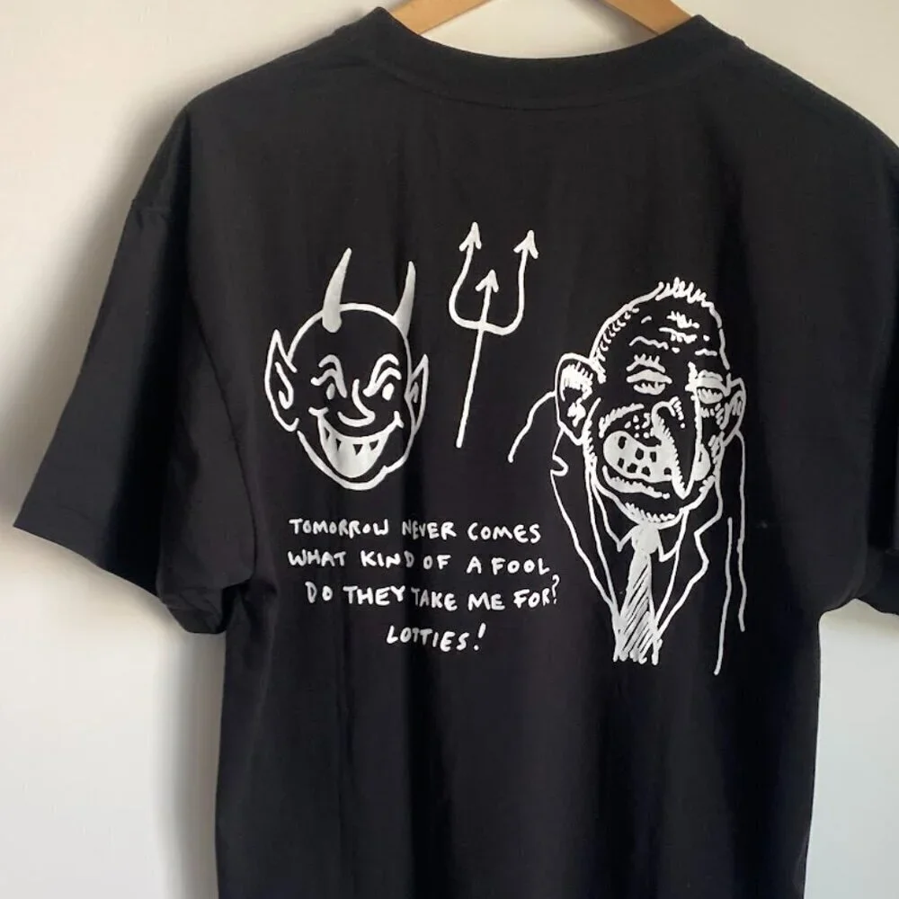 Last Resort Ab Skateboard 100% Cotton Graphic T-Shirt Tee Black M